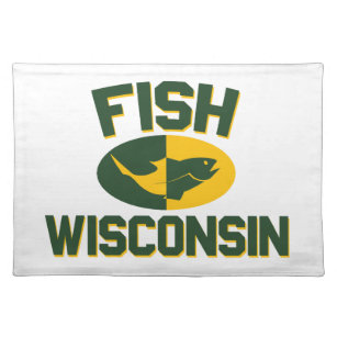 Fish Wisconsin Stofftischset