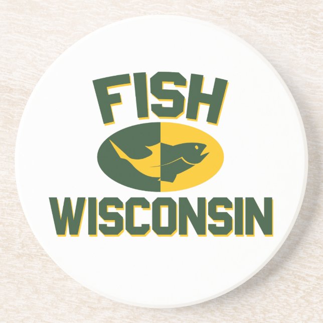 Fish Wisconsin Untersetzer (Vorne)