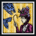 Fishaken - Pop Goth Nightmare Surreal Art Poster<br><div class="desc">Fishaken (eines von 6 Designs) aus der Serie "Pop Goth Nightmare" 2022 von dem amerikanischen Künstler Dean A. Kendrick. 20" x 20" Hochglanzposter. Virtual Blue Tigerfish sind Luftschwimmer und können es versuchen. Behalt einen Fischhaken praktisch. Eine gotische/Pop-Kunstmischung, die von Hand mit Marker auf Papier, digitalem Prozess und Farbe gezeichnet wird....</div>