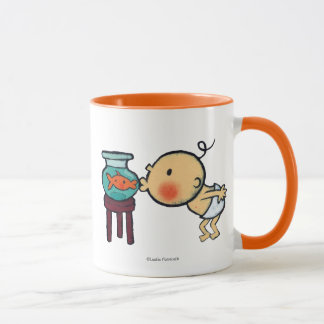 Fishbowl küsst orange Goldfisch Tasse