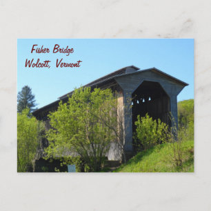 Fisher Bridge - Vermont Postkarte