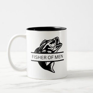Fisher der Men God Tasse, Faith Tasse, Christlich Zweifarbige Tasse