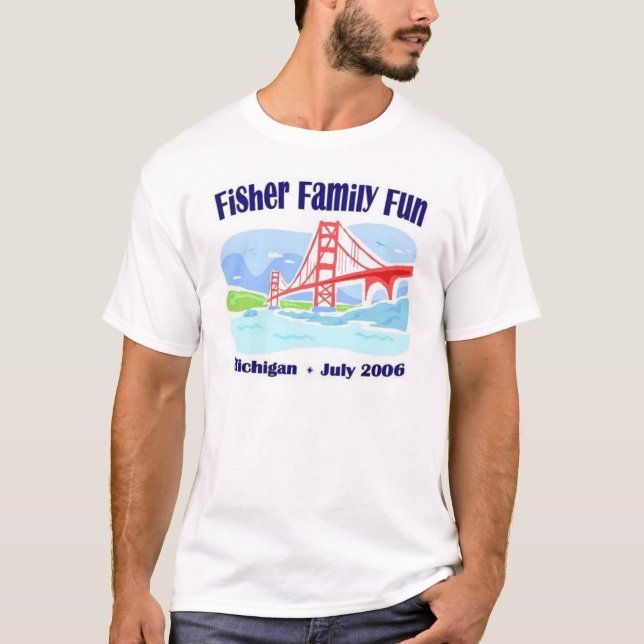 Fisher-Familien-Spaß T-Shirt (Vorderseite)