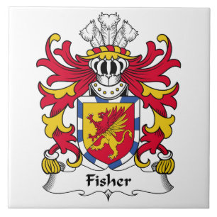 Fisher-Familienwappen Fliese