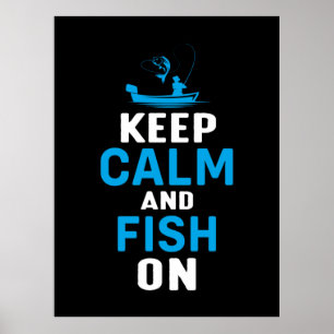 Fisher Gift Behielt Ruhe und Fisch auf Poster
