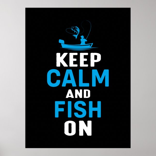 Fisher Gift Behielt Ruhe und Fisch auf Poster (Vorne)