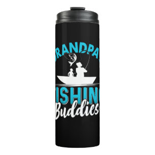 Fisher Grandpa Fishing Friends Thermosbecher