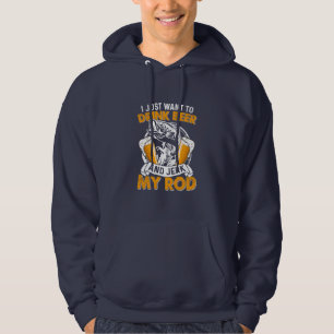 Fisher ich Woll nur, Bier und Fischen zu trinken Hoodie