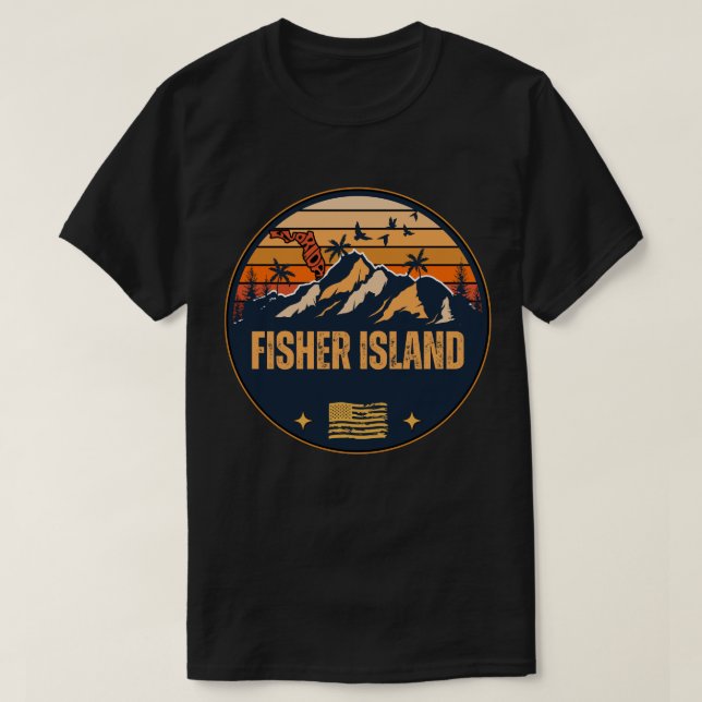 Fisher Island, Florida T-Shirt (Design vorne)