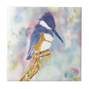 Fisher-König, Eisvogel-Aquarell Fliese