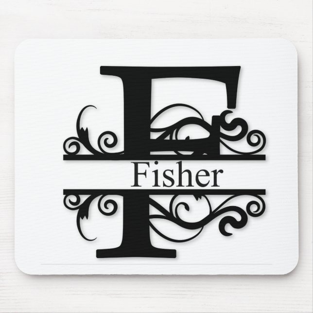 Fisher Monogram Mousepad (Vorne)