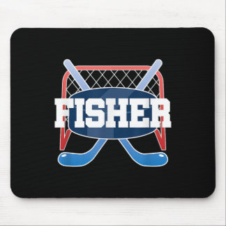 Fisher Name Jungen Hockey Eishockeyfeld Schläger Mousepad