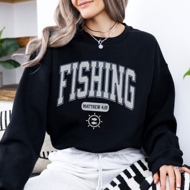 Fisher of Men Christlich Scripting Vintag Sweatshirt (Von Creator hochgeladen)