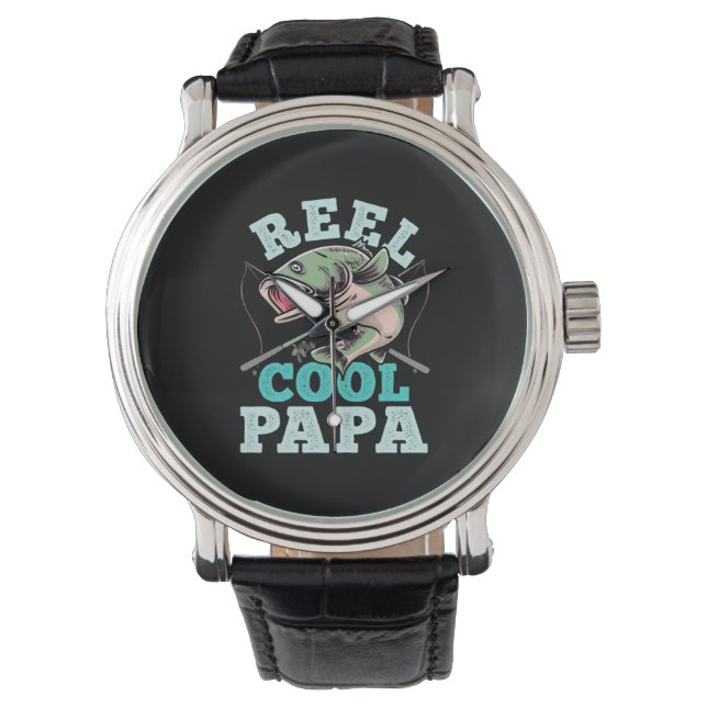 Fisher Reel Cool Papa Armbanduhr (Vorderseite)