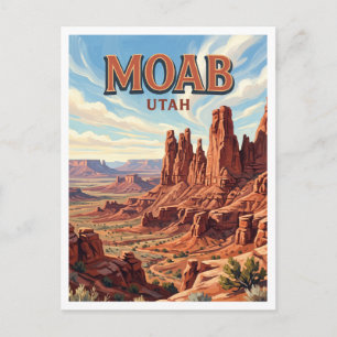 Fisher Towers Moab Utah Postkarte