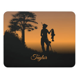 Fisher Woman bei Dusk Personal Türschild