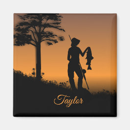 Fisher Woman in Dusk Magnet