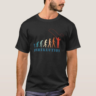 Fisherlution Angler Evolution Nymphing Fliegenfisc T-Shirt