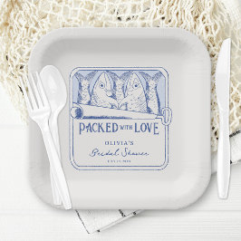 Fisherman Aesthetic Sardines Brautparty Pappteller