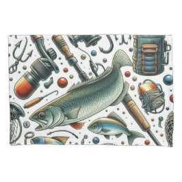 Fisherman Bass Fish Pillowcase Kissenbezug