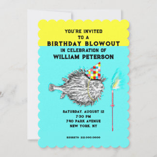 Fisherman Birthday Party Einladung