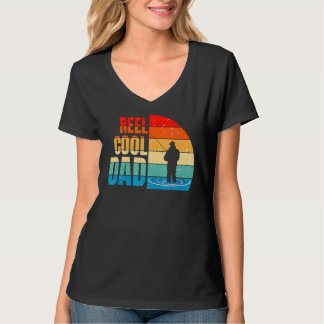 Fisherman Daddy Mens Reel Cooler Vater Vatertag T-Shirt