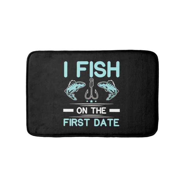 Fisherman Fishing Fisherman Fish Catcher Fish Badematte (Vorderseite)