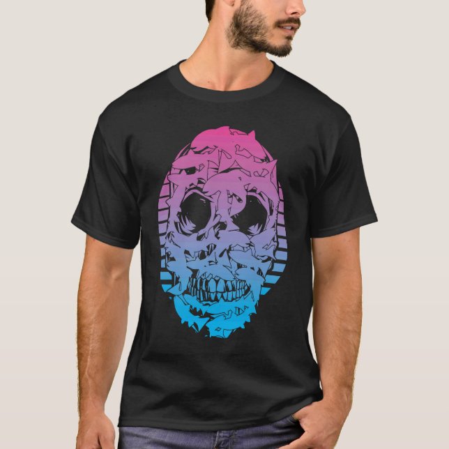 fisherman fishing Vaporwave Aesthetic T-Shirt (Vorderseite)