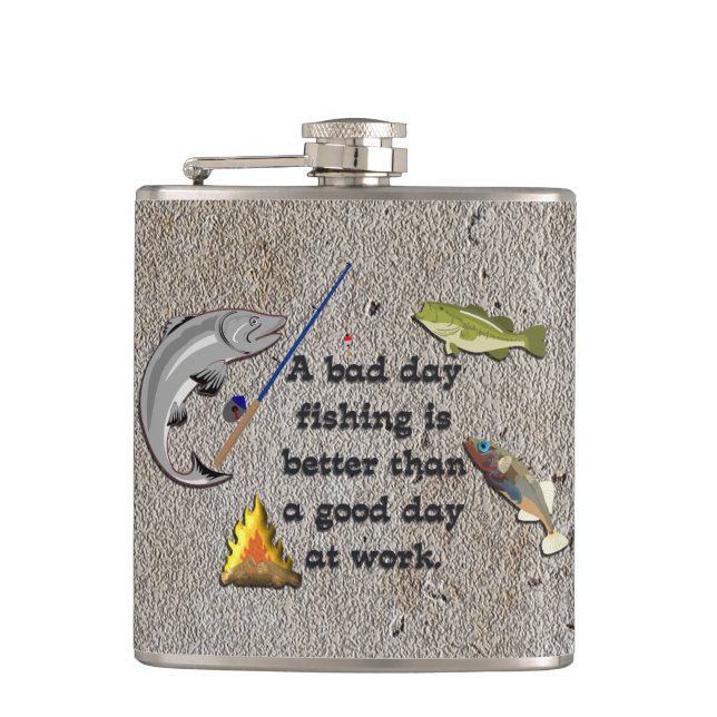 Fisherman-Flasche Flachmann (Vorderseite)