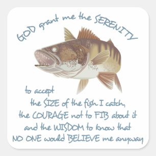 Fisherman-Gebet Quadratischer Aufkleber