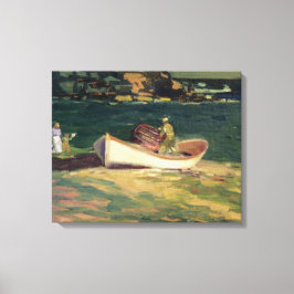 Fisherman in Cape Elizabeth (Maine, USA) Leinwanddruck