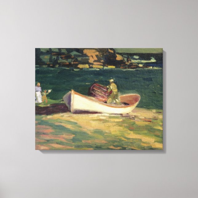 Fisherman in Cape Elizabeth (Maine, USA) Leinwanddruck (Vorderseite)