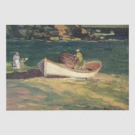 Fisherman in Cape Elizabeth (Maine, USA) Seidenpapier