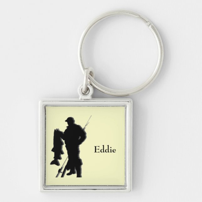 Fisherman Monogram Sports Schlüsselanhänger (Vorne)