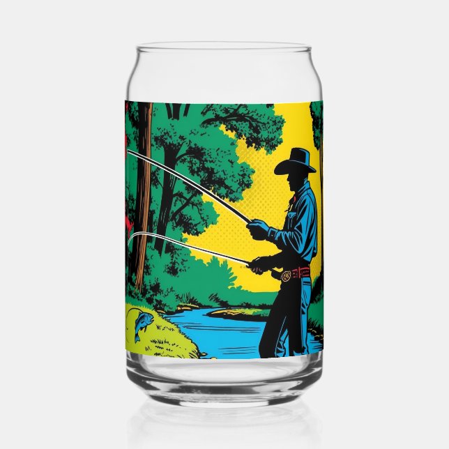 Fisherman on Riverbank Beer Can Dosenglas (Vorderseite)