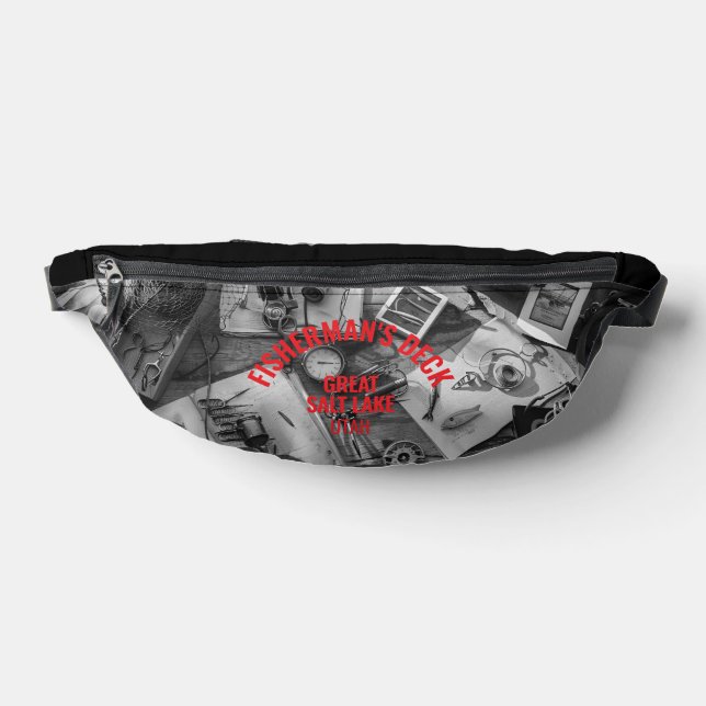 Fisherman’s Deck Black and White Bauchtasche (Ablage )