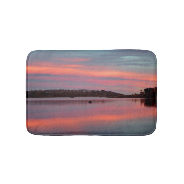 Fisherman Sunset Kolob Lake Plush Bath Mat Badematte (Vorderseite)