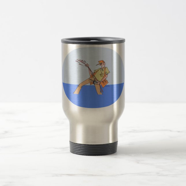Fisherman travel mug reisebecher (Mittel)