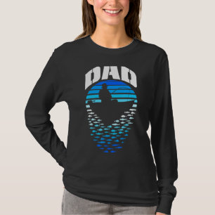 Fisherman Vater Fischerboot Vintag Retro Sunset 1 T-Shirt