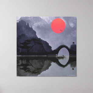 Fisherman Wrapped Canvas Leinwanddruck