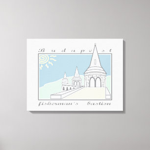 Fisherman's Bastion, Budapest, Ungarn, Magyar Leinwanddruck