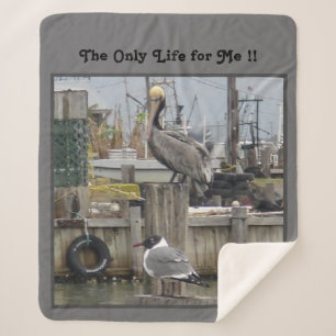 "Fisherman's Dream" Mittlerer Sherpa Blanket Sherpadecke