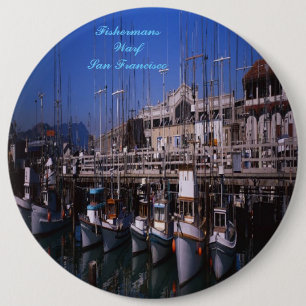 Fishermans Warf San Francisco Knopf Button