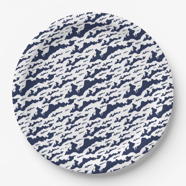 Fishers Island Logo Paper Teller - Navy/White (Vorderseite)