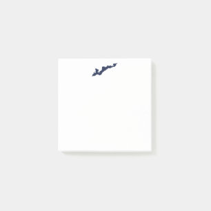 Fishers Island Logo Post-its - Blau Post-it Klebezettel