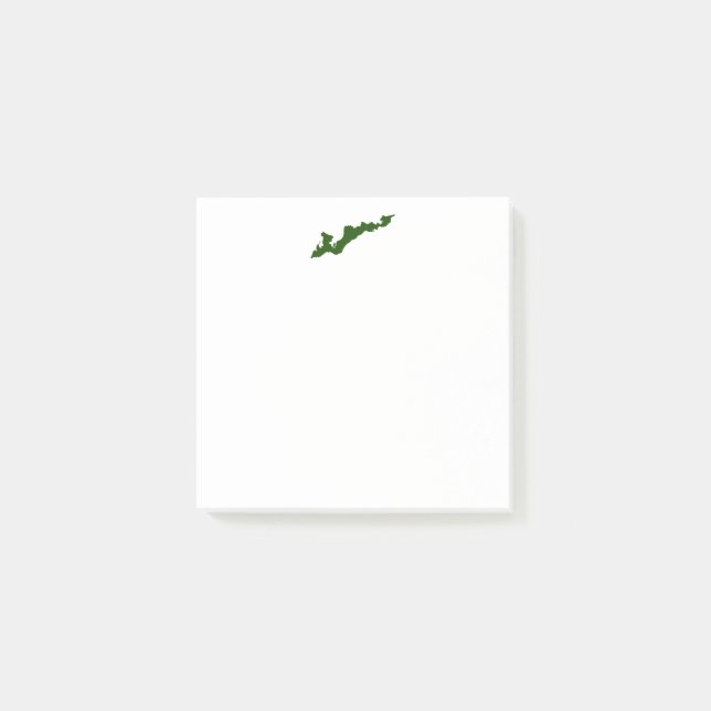 Fishers Island Logo Post-its - Green Post-it Klebezettel (Vorderseite)