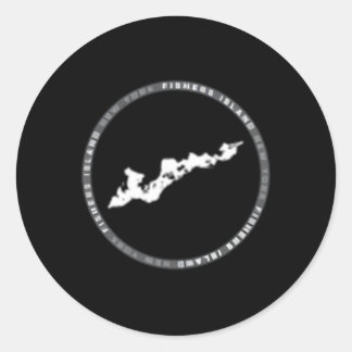 Fishers Island New York Runder Aufkleber