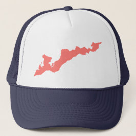 Fishers Island Trucker Hat - Coral Pink Truckerkappe