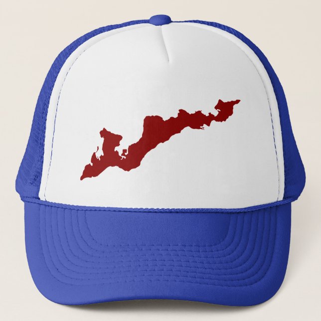 Fishers Island Trucker Hat - Red Truckerkappe (Vorderseite)