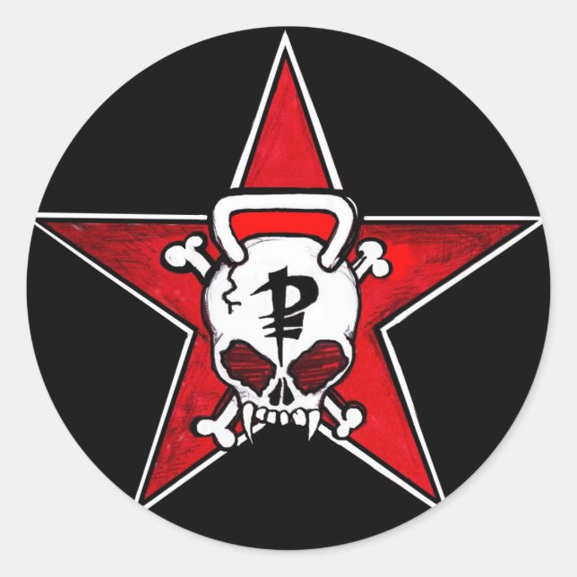 Fishers Red Star Stickers (Vorderseite)